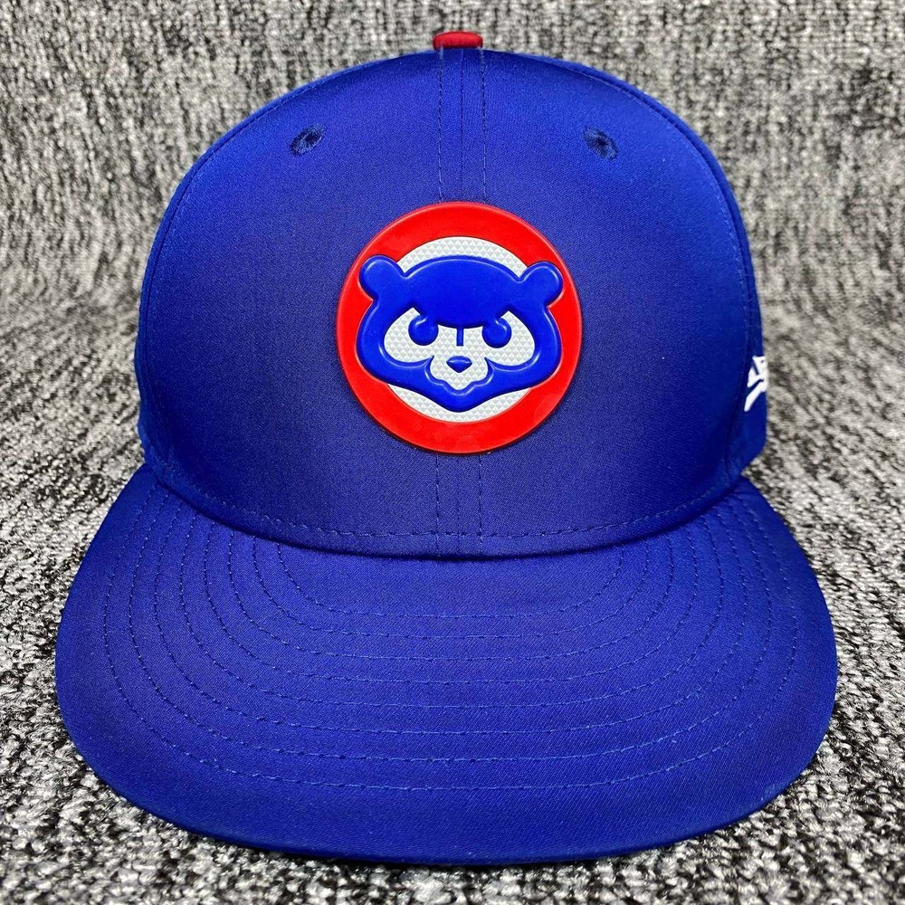 Chicago Cubs New Era Hat Mens 7 5/8 Blue 59FIFTY Fitted MLB Baseball Cap